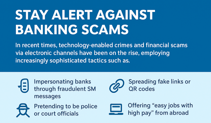 Public Advisory: Stay alert against financial scams