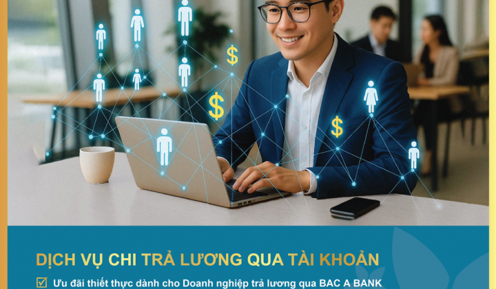 Bac A Bank gia hạn ưu đãi dịch vụ chi lương qua tài khoản đến 2026