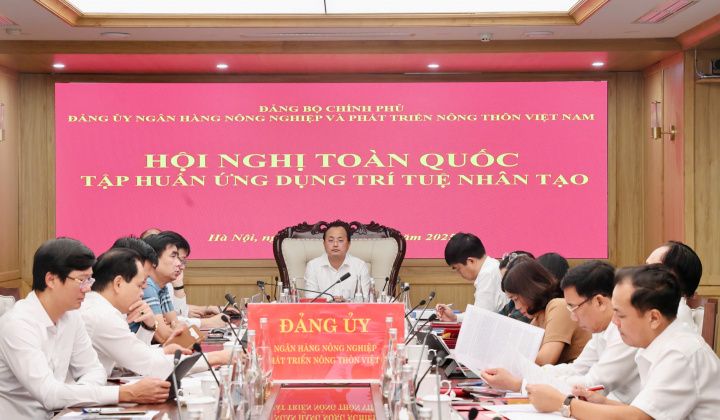 Đảng bộ Agribank tham gia Hội nghị toàn quốc tập huấn ứng dụng trí tuệ nhân tạo