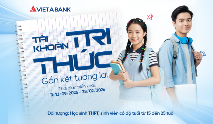 VietABank ra mắt "Tài khoản Tri Thức" cho học sinh, sinh viên