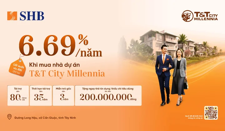 Hiện thực hóa giấc mơ an cư tại T&T Millennia City cùng SHB
