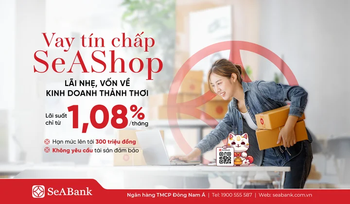 Hộ kinh doanh có thêm lựa chọn vay tín chấp với SeAShop của SeABank
