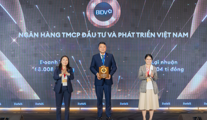 BIDV được vinh danh “Top 50 công ty niêm yết tốt nhất Việt Nam”