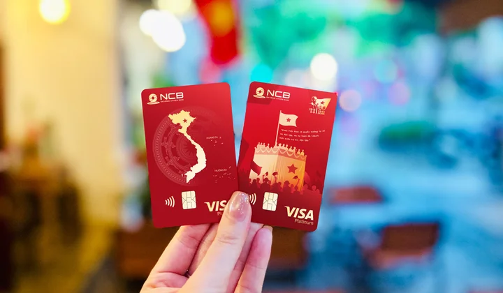 Thẻ Visa của NCB phiên bản giới hạn mang tên 'Tự hào'
