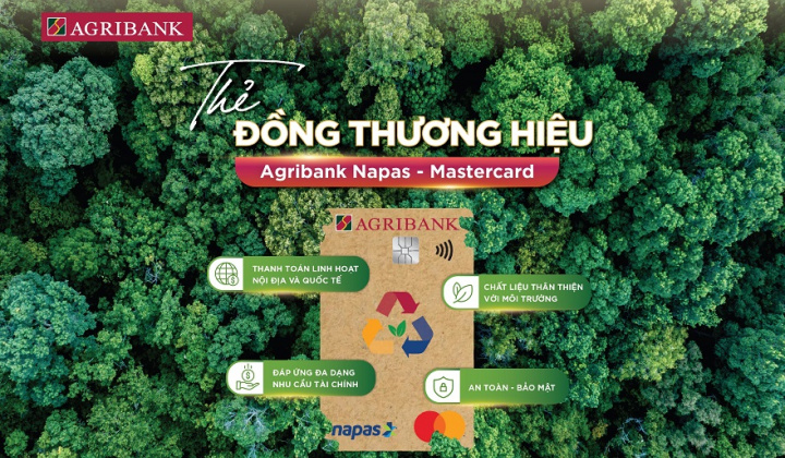 Agribank phát hành thẻ Napas - Mastercard vì tương lai xanh