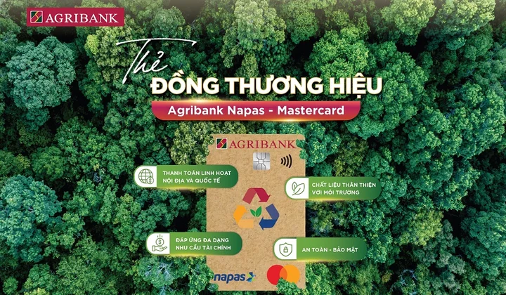 Agribank phát hành thẻ Napas - Mastercard vì tương lai xanh