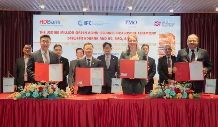 HDBank phát hành thành công 100 triệu USD trái phiếu xanh quốc tế