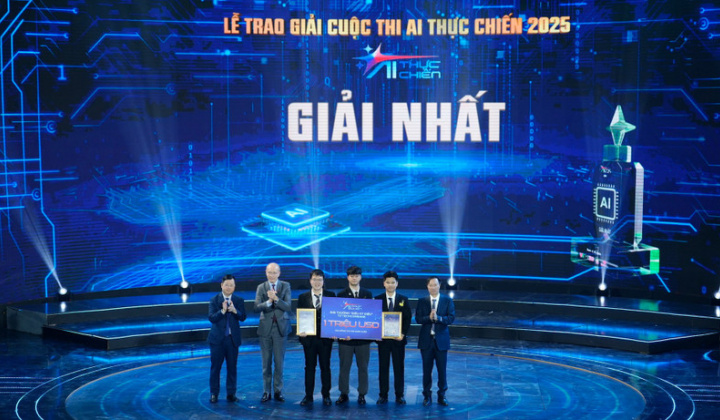 Trao giải thưởng cuộc thi “AI thực chiến” 2025: Khẳng định tinh thần "Make in Vietnam"