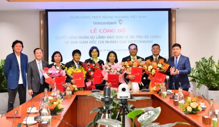 Vietcombank công bố bổ nhiệm nhân sự tại Trụ sở chính và chi nhánh