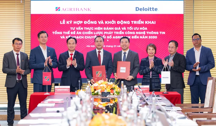 Agribank hợp tác Deloitte tối ưu công nghệ và chuyển đổi số đến 2030