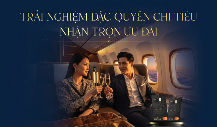 Tận hưởng đặc quyền ưu đãi cùng thẻ tín dụng PVcomBank Premier