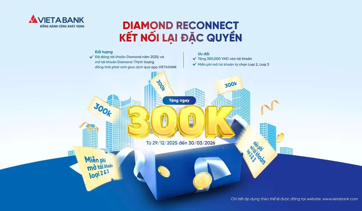VietABank ưu đãi đặc quyền với chương trình “Diamond Reconnect”