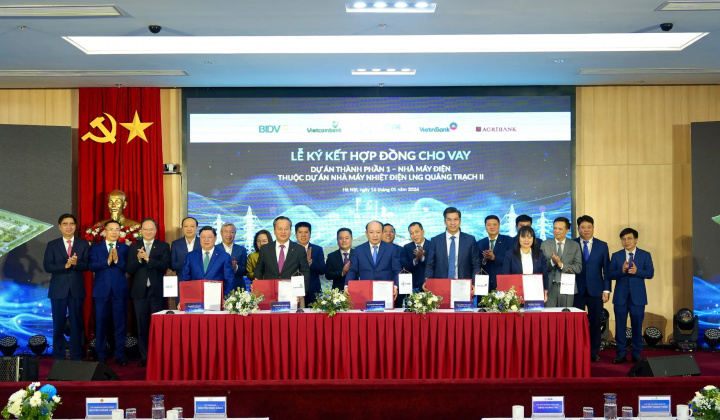 Vietcombank, Agribank, BIDV, Vietinbank thu xếp gần 30.000 tỷ đồng cho vay hợp vốn dự án LNG Quảng Trạch II
