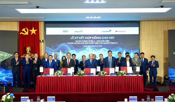 Vietcombank, Agribank, BIDV, Vietinbank thu xếp gần 30.000 tỷ đồng cho vay hợp vốn dự án LNG Quảng Trạch II