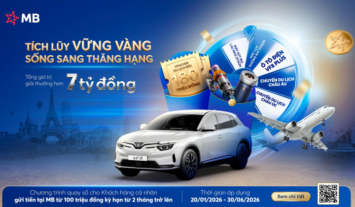 MB tung chương trình tích lũy với tổng giá trị quà tặng hơn 7 tỷ đồng