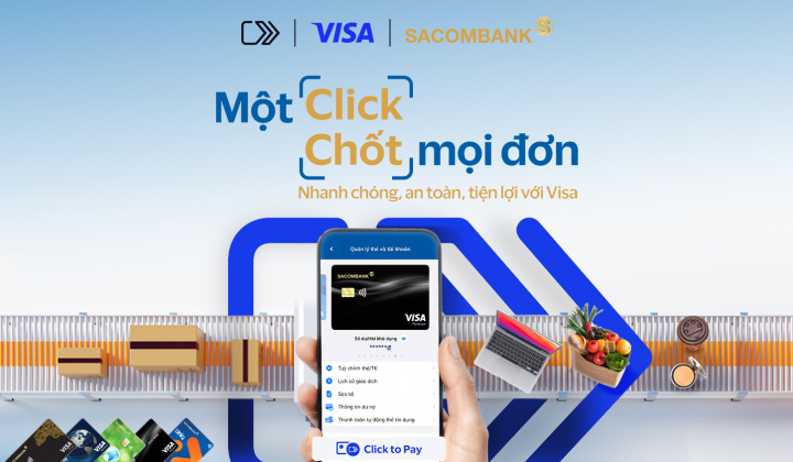 Sacombank triển khai Click to Pay, đơn giản hóa thanh toán trực tuyến