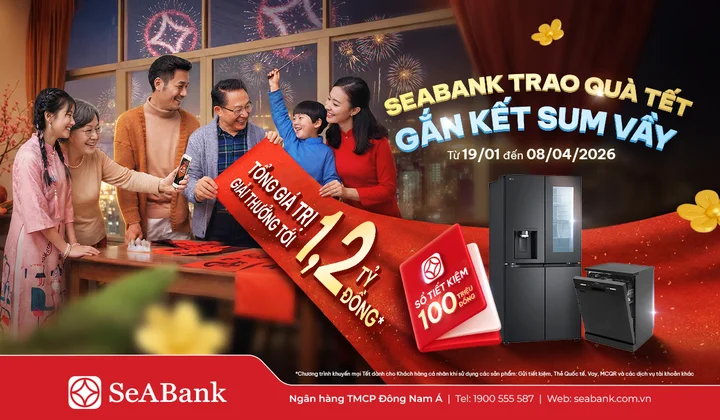 SeABank tung khuyến mại Tết 2026, mừng sinh nhật 32 năm