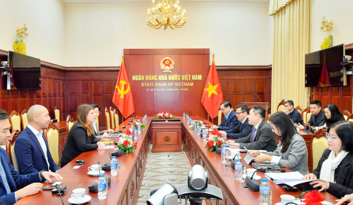 Phó Thống đốc Nguyễn Ngọc Cảnh tiếp Tổng Lãnh sự Vương quốc Anh