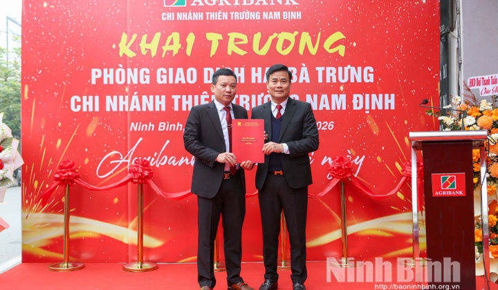 Agribank Thiên Trường Nam Định khai trương Phòng giao dịch Hai Bà Trưng
