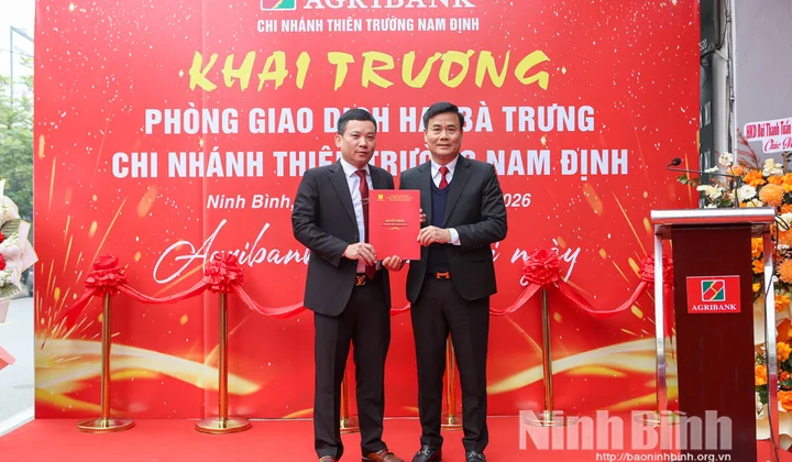Agribank Thiên Trường Nam Định khai trương Phòng giao dịch Hai Bà Trưng
