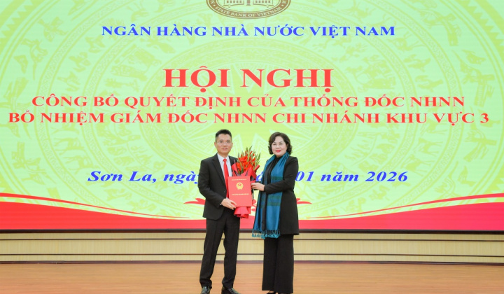 Bổ nhiệm Giám đốc Ngân hàng Nhà nước Chi nhánh Khu vực 3