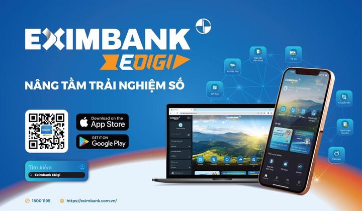 Eximbank EDigi mở rộng thanh toán số, nâng tầm trải nghiệm khách hàng