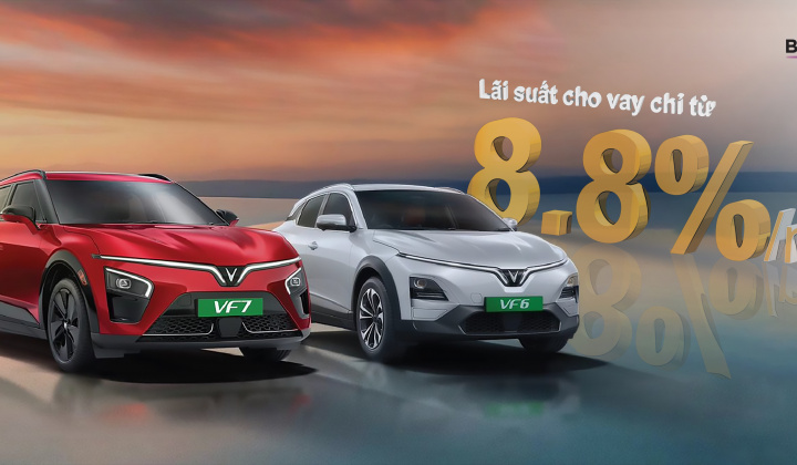 Bac A Bank tiếp tục ưu đãi vay mua ô tô điện VinFast