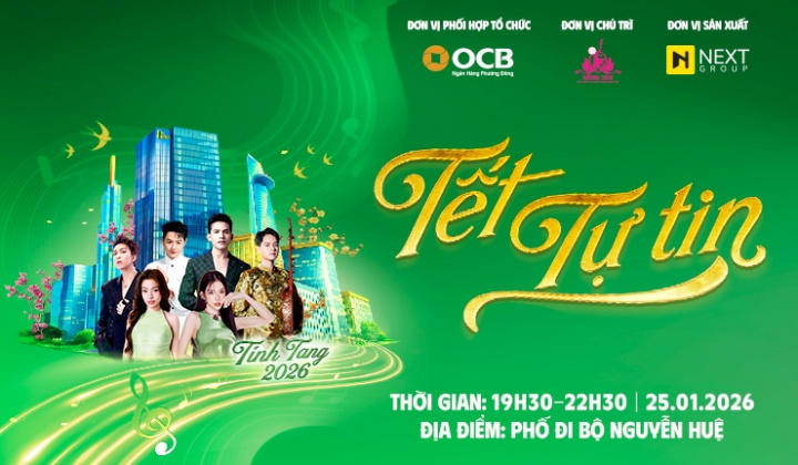 OCB mang không khí Xuân hiện đại đến phố đi bộ Nguyễn Huệ