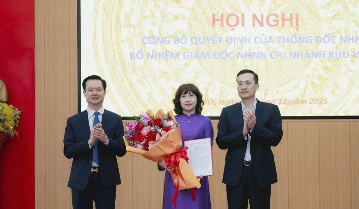 Bổ nhiệm Giám đốc Ngân hàng Nhà nước Chi nhánh khu vực 8