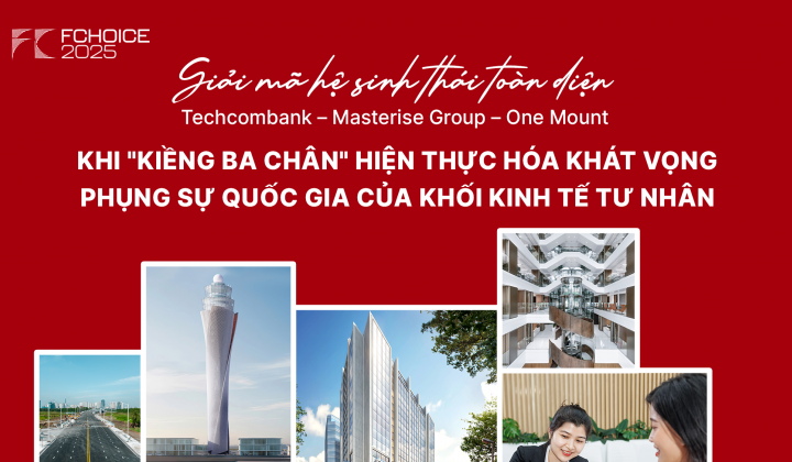 Giải mã hệ sinh thái toàn diện Techcombank – Masterise Group – One Mount: Khi "Kiềng ba chân" hiện thực hóa khát vọng phục sự quốc gia của khối kinh tế tư nhân