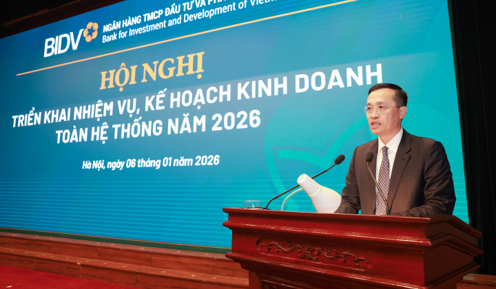Phó Thống đốc Phạm Quang Dũng dự Hội nghị triển khai nhiệm vụ, kế hoạch kinh doanh năm 2026 của BIDV