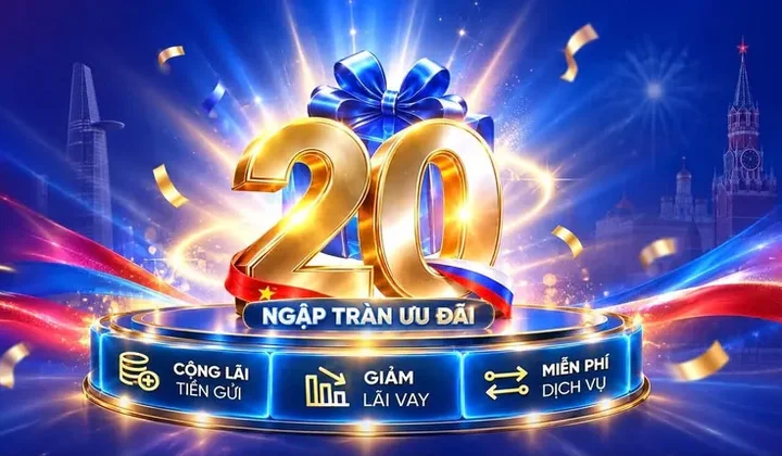 VRB triển khai ưu đãi cho khách hàng doanh nghiệp dịp kỷ niệm 20 năm