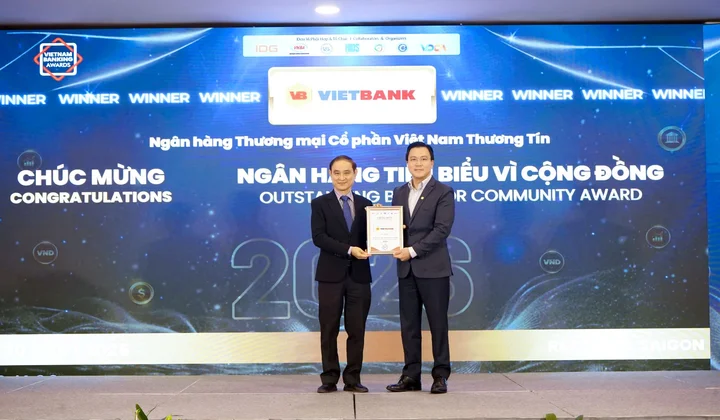 Vietbank được IDG vinh danh "Ngân hàng tiêu biểu vì cộng đồng 2026"