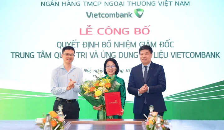 Vietcombank bổ nhiệm Giám đốc Trung tâm quản trị và ứng dụng dữ liệu