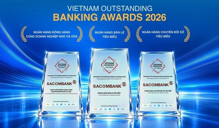 Sacombank được vinh danh ba hạng mục tại VOBA 2026