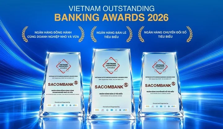 Sacombank được vinh danh ba hạng mục tại VOBA 2026