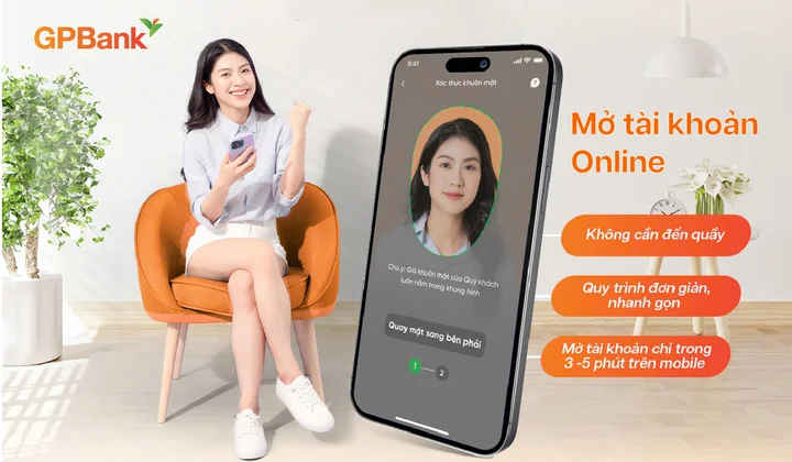GP.DigiPlus giúp mở tài khoản online, trải nghiệm ngân hàng số
