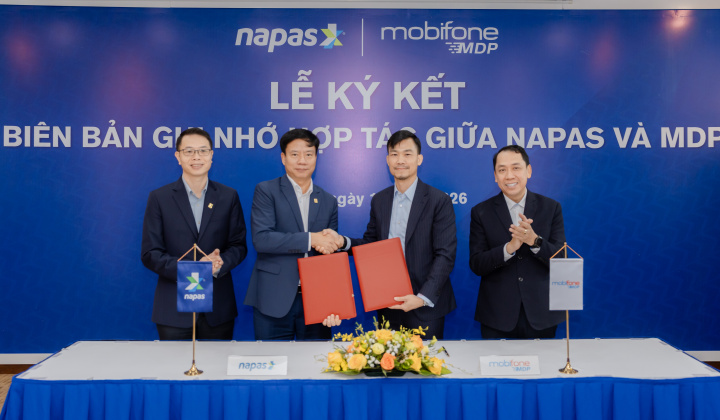 MDP và NAPAS ký Biên bản ghi nhớ hợp tác, thúc đẩy phát triển hạ tầng thanh toán quốc gia