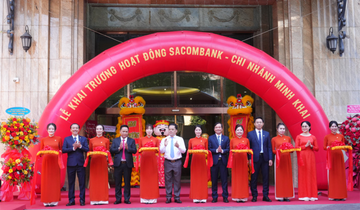 Sacombank khai trương chi nhánh Minh Khai tại TP. Hồ Chí Minh