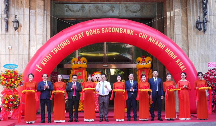 Sacombank khai trương chi nhánh Minh Khai tại TP. Hồ Chí Minh