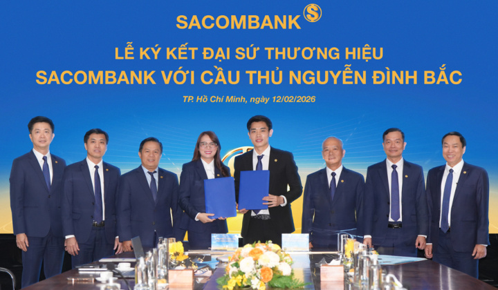 Nguyễn Đình Bắc trở thành Đại sứ thương hiệu Sacombank