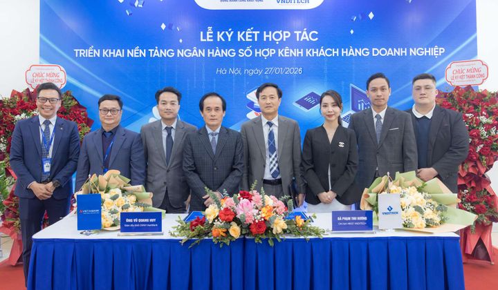 VietABank hợp tác Vnditech thúc đẩy ngân hàng số hợp kênh cho doanh nghiệp