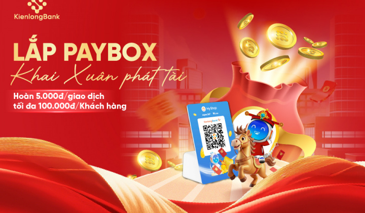 KienlongBank triển khai chương trình hoàn tiền cho khách hàng lắp đặt thiết bị thanh toán Paybox