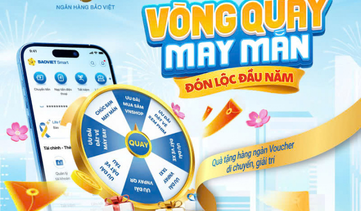 BAOVIET Bank ưu đãi khách hàng giao dịch đầu năm mới