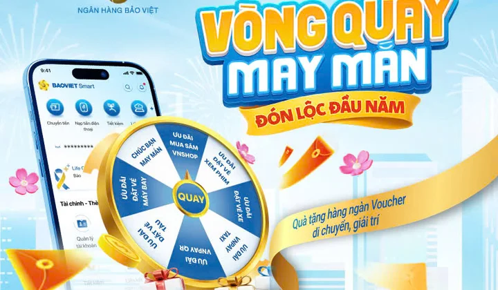 BAOVIET Bank ưu đãi khách hàng giao dịch đầu năm mới