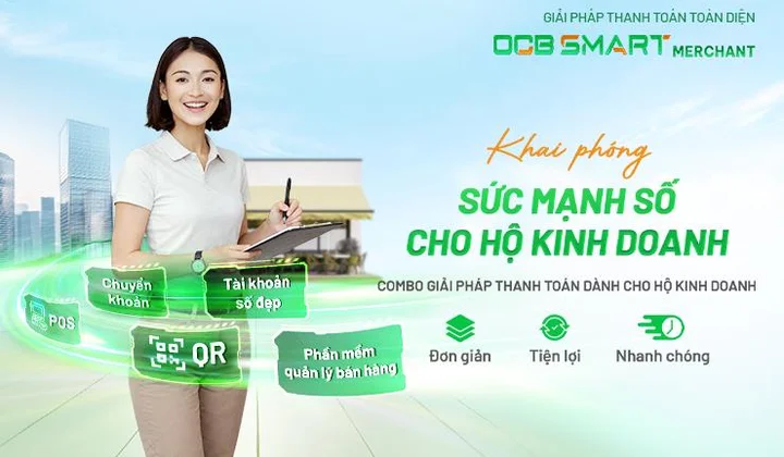 OCB ra mắt giải pháp thanh toán cho hộ kinh doanh và doanh nghiệp