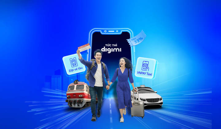 Cùng BVBank du xuân mọi miền với ưu đãi đặt vé tàu/ taxi trên ngân hàng số Digimi