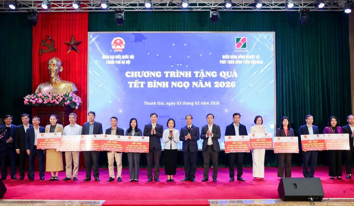 Agribank chung tay vì người nghèo, đối tượng chính sách nhân dịp Xuân Bính Ngọ 2026