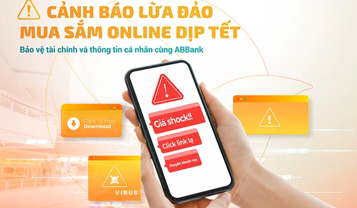 ABBank cảnh báo lừa đảo mua sắm trực tuyến gia tăng dịp cận Tết
