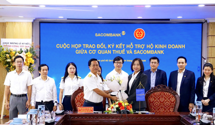 Sacombank hỗ trợ hộ kinh doanh chuyển đổi số và hóa đơn điện tử